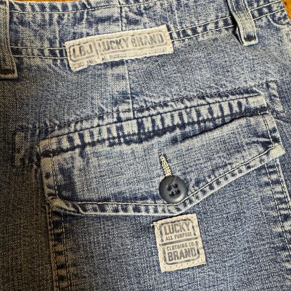 Lucky Brand VINTAGE made in USA Denim Midi Skirt Size 12/31 - Picture 8 of 8
